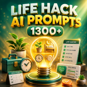 Make life easier, healthier, and more productive with 1,300+ clever AI prompts designed to save time and improve daily living. From gardening to stress management, this collection delivers practical hacks you can put into action right away.