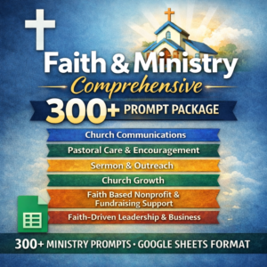 Faith & Ministry Comprehensive 300+ Prompt Package