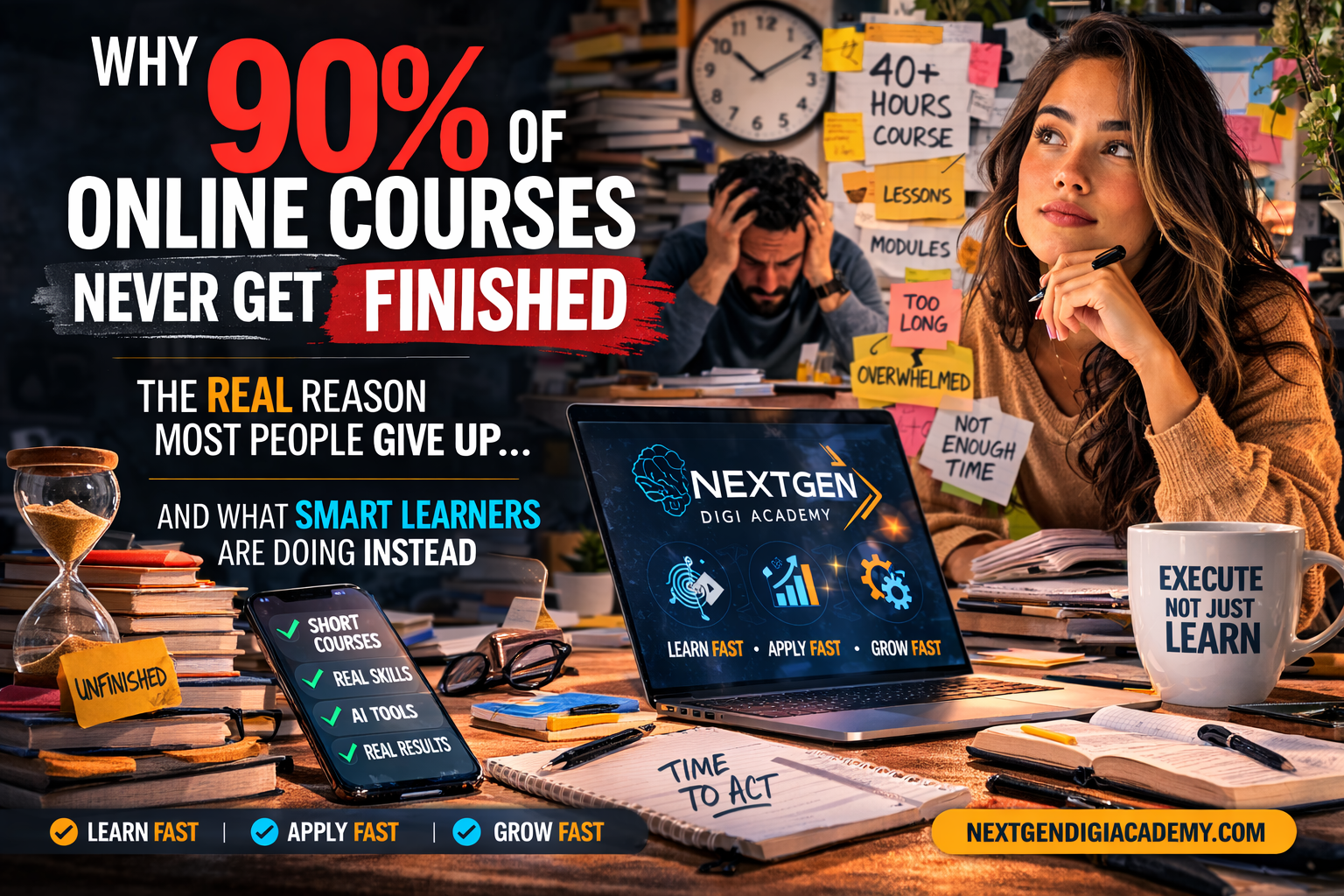 Why 90% of Online Courses Never Get Finished