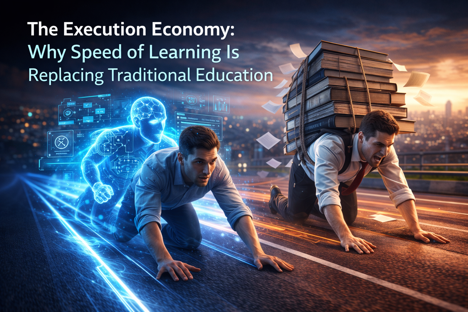 The race of learning vs tradition The race of learning vs tradition