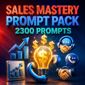 Sales Mastery Prompt Pack - 2300 Prompts